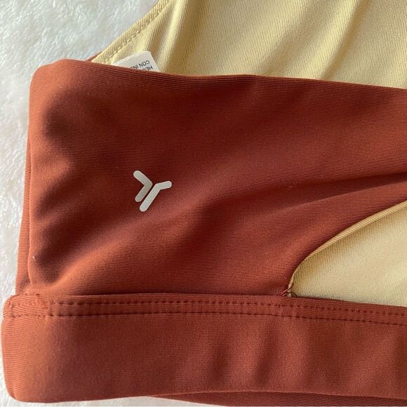 Old Navy PowerSoft Leggings and Sports Bra Set Rust 10/12 activewear workout - Picture 4 of 13